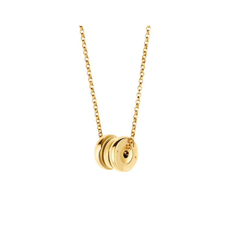 B.zero1 necklace,925 Silver,18k Gold Plated