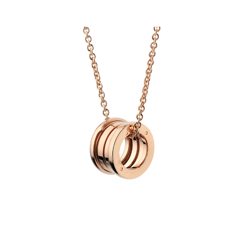 B.zero1 necklace,925 Silver,18k Gold Plated