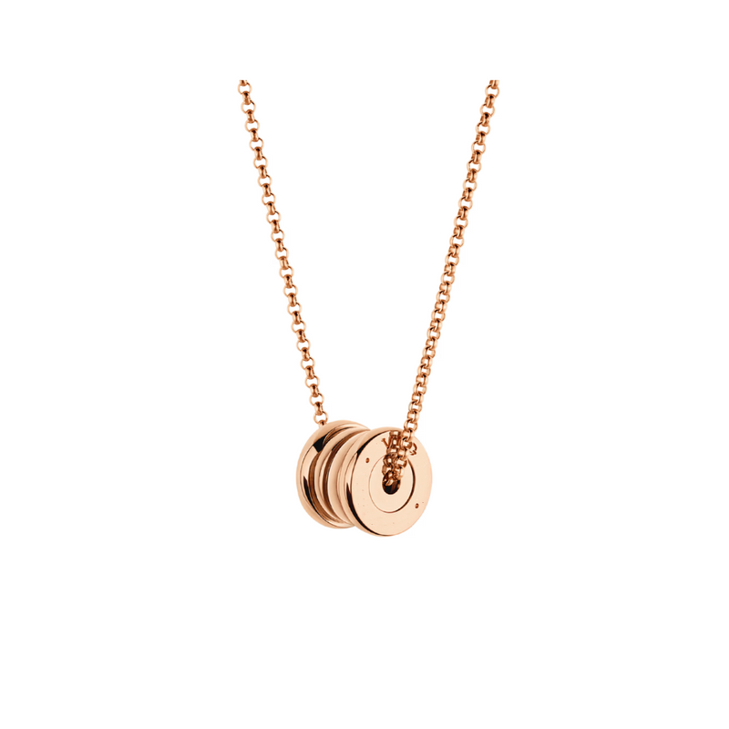 B.zero1 necklace,925 Silver,18k Gold Plated