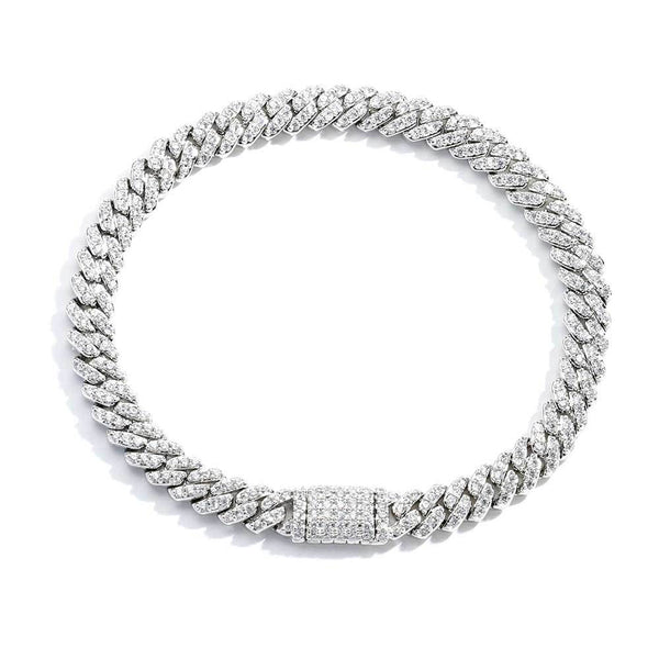 6mm Cuban Gemstone Tennis Bracelet