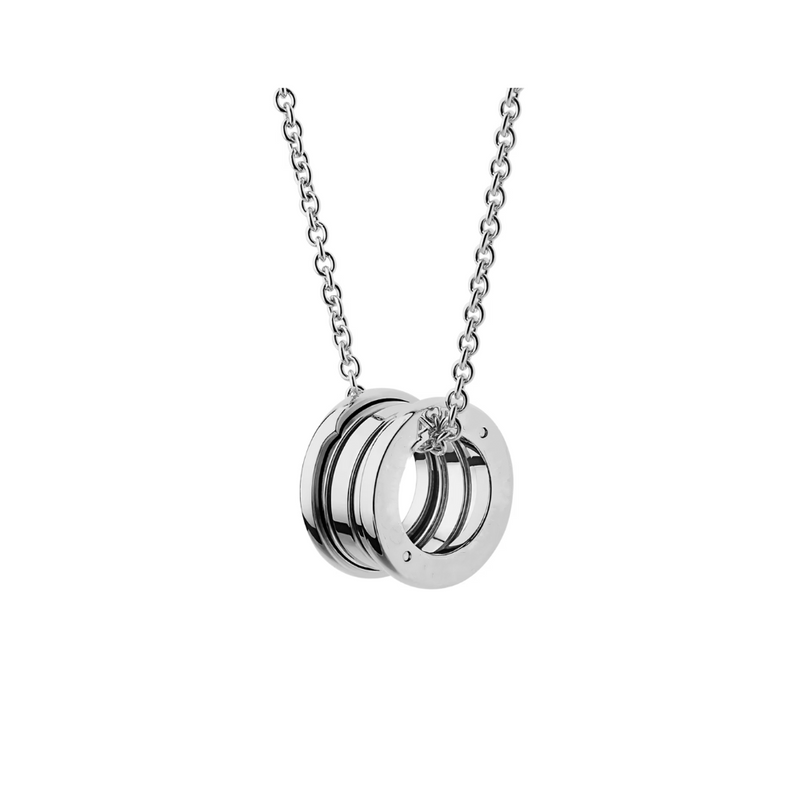 B.zero1 necklace,925 Silver,18k Gold Plated