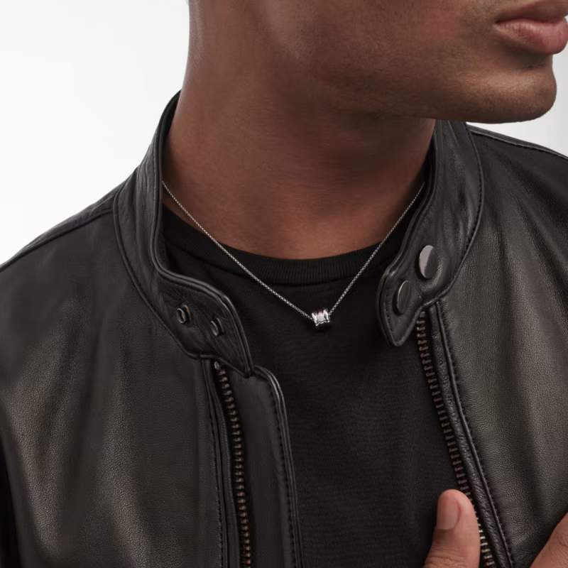 B.zero1 necklace,925 Silver,18k Gold Plated