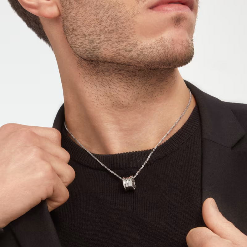 B.zero1 necklace,925 Silver,18k Gold Plated